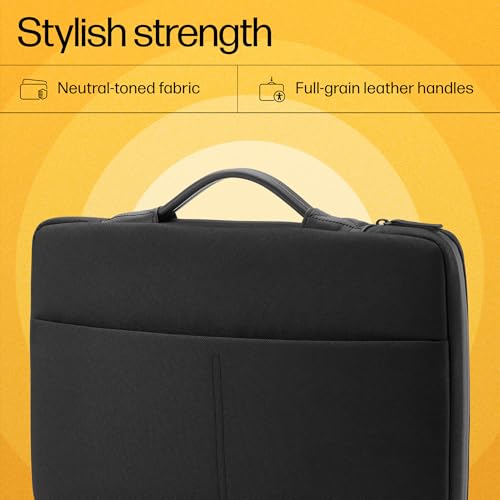 HP Fabric Envy Urban 15.6 Inch Sleeve for Laptops and Notebooks with Secure RFID Blocking Pocket (Gray) - Image 3