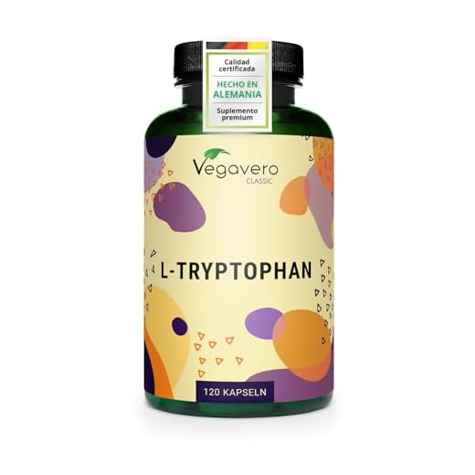 L-Triptófano PURO al 99.6% | SIN ADITIVOS | Estado de Ánimo + Irritabilidad + Estrés + Ansiedad + Insomnio + Bienestar + Relajación | 500mg | 120 Cápsulas | Precursor de Serotonina, Melatonina y Niacina | Producto Alemán | Instrucciones en Español | Vegano, Sin Gluten