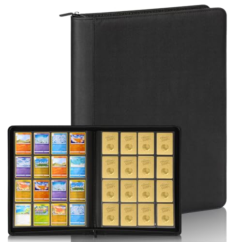 YOPIKUU Card Binder, 1024 Pockets Trading Card Binder with Sleeves Card Organizer, 16 Pocket Sports Card Holder for Game Card, Baseball Football Basketball Cards (1024 Pockets)