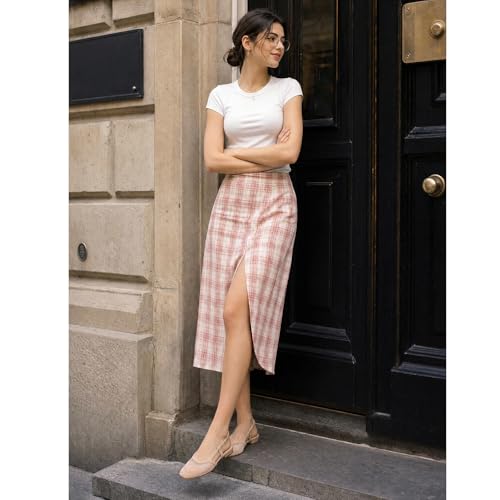 Image of MICIFA slingback flats for women, Round Toe Low heel Sandals Fashion Splicing Dress Shoes for Women