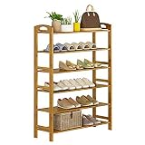 OFAY Zapatero De 60 Cm De Ancho, Zapatero, Estante, Soporte De Planta, Madera De Bambú Natural, Preservación Independiente, Mango Cuadrado Portátil,60x26x108cm