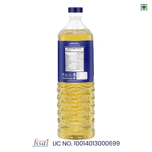 Bikaner Fresh Groundnut Oil, Enriched with Vitamins A & D2, Healthy Cooking Oil, Best Edible Oils for Cooking, 2 Litre Bottle (1 Litre x 2)
