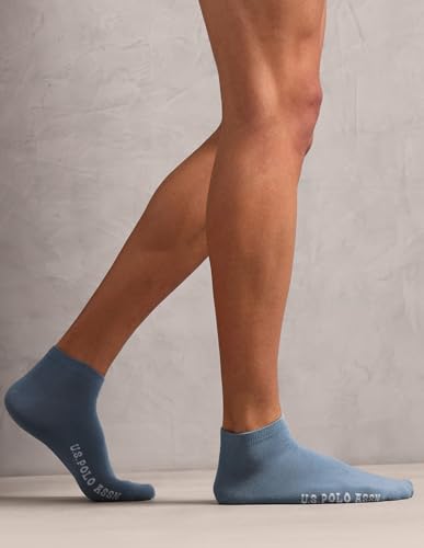 Image of U.S. POLO ASSN. Men's ES009 Cotton Stretch Ankle Length Socks - Pack Of 3