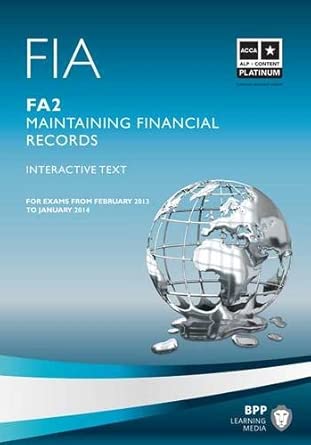 FIA MAINTAINING FINANCIAL RECORDS FA2 book cover