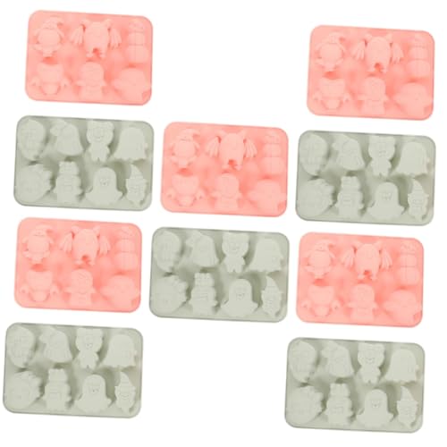 Cabilock 5 Juegos Molde Para Hornear Horneado De Murciélagos Molde De Galletas De Halloween Tarteras Para Tartas Molde De Galleta Fantasma Molde Para Galletas Gel De Sílice 2 Piezas * 5
