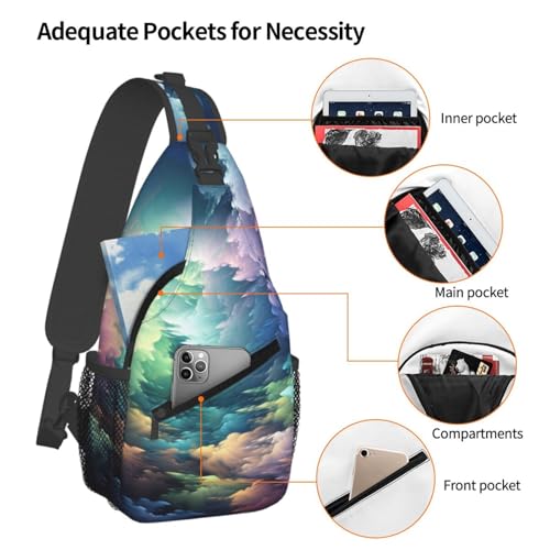 Sling Bag para mujeres y hombres color negro miniatura 3