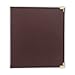 Samsill Classic Collection Leather 3 Ring Binder, Executive Presentation Portfolio, 0.5 Inch (Holds 100 Sheets), Brass Round Ring, Burgundy