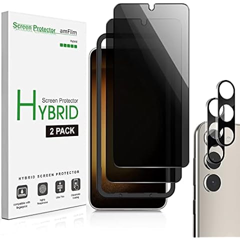 amFilm Privacy Screen Protector for Galaxy S23 Plus Cover