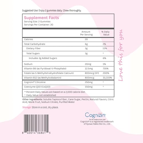 Balancing Act Slay the Day Energy Gummies, B12, CoQ10 & Cognizin, 60 Count - Image 5