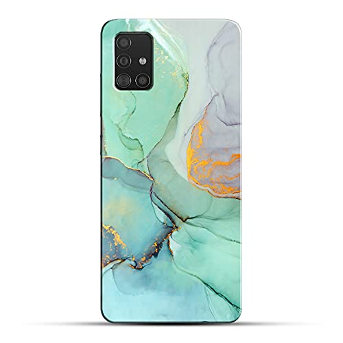 Image of COLORflow Back Cover Compatible with Samsung Galaxy A71 | Beautiful Green Marble | Designer Printed Hard CASE Bumper Back Cover