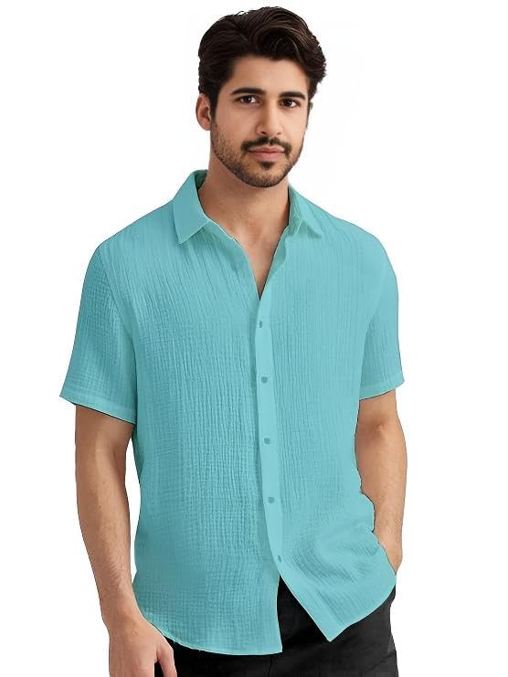 Image of Men's Regular Fit Short Sleeve Casual Shirt