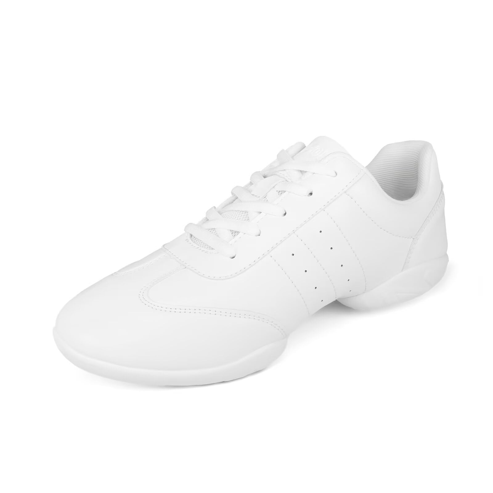 Zapatos de porrista de PU para mujer, suela dividida, zapatos de danza