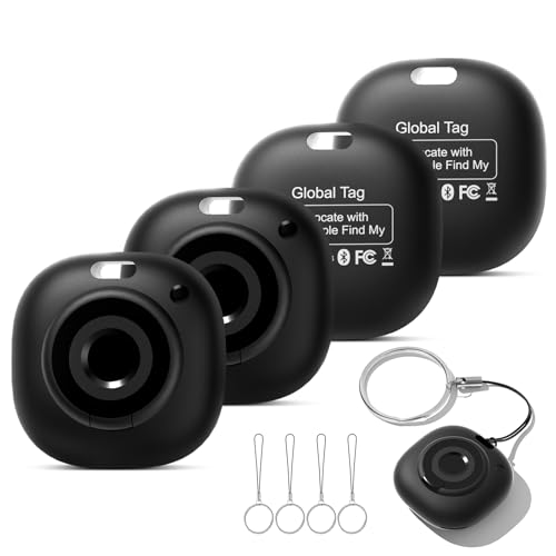 Ya en manzanajugosa.com: Smart Tag Localizador 4 Pack, Compatible con Apple «Find My» (Solo iOS), para Maletas/Bolsos/Llaves/Mochilas Infantiles, Batería extraíble