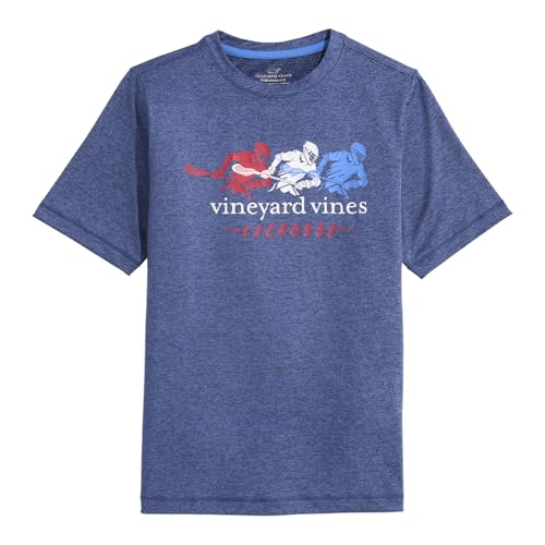 vineyard vines Boys Boys Short-Sleeve Lacrosse Player Harbor Performance Tee