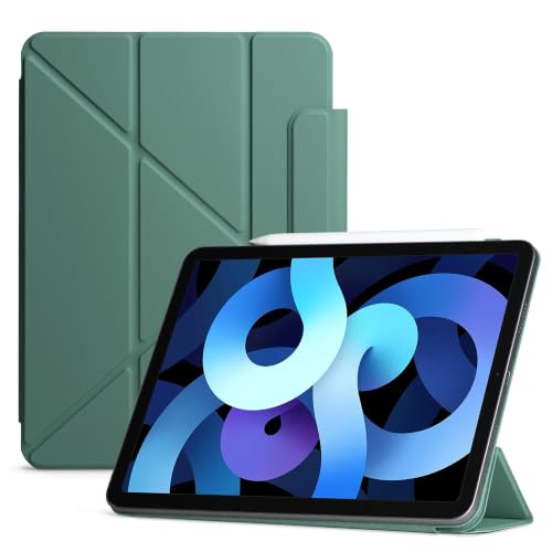 Image of DailyObjects Pleat Y-Fold Magnetic Case for iPad Air 11-Inch (M3, 2025 / M2, 2024) / iPad Air 10.9-Inch (5th Gen, 2022 / 4th Gen, 2020) / iPad Pro 11-Inch (1st Gen, 2018) - Sage Green