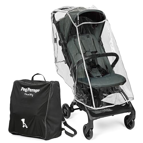 Peg Perego Passeggino Leggero Volo con Parapioggia, per Aereo, Compatto,