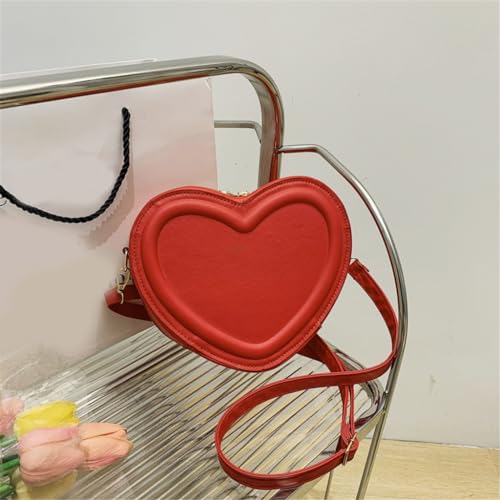 Womens Small Crossbody Bag Heart Shape Shoulder Bag Girls Cute Change Purse4