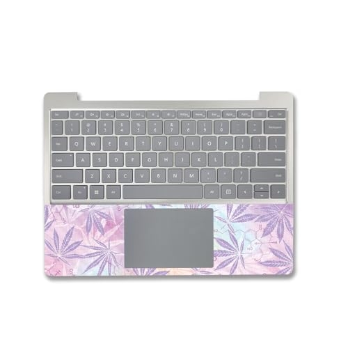 Image of MightySkins Carbon Fiber Skin Compatible with Microsoft Surface Laptop Go 3 (2023) Full Wrap Kit - Pastel Mary | Protective, Durable Textured Carbon Fiber Finish | Made in The USA
