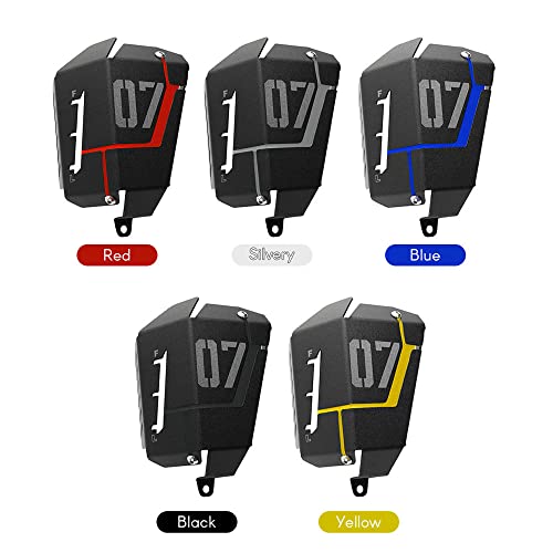 SHUAIGUO MT07 FZ07 Motorrad Kühlmittelbehälter Abschirmende Abdeckung,Kühlmittel-Ausgleichsbehälter-Abschirmdeckel Kompatibel mit Yamaha MT-07 FZ-07 2014-2019
