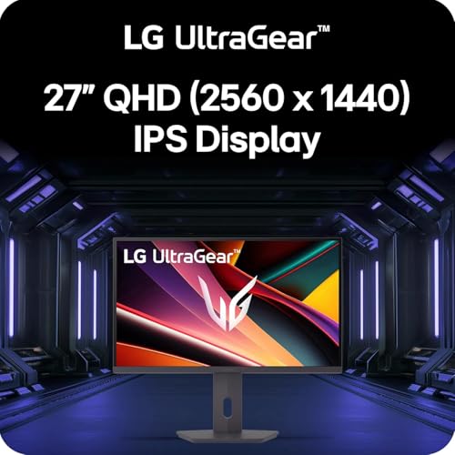 Image of LG 27G610A 68.4 cm (27 Inch) Ultragear QHD (2560x1440) IPS Gaming Monitor, 1ms (GtG), 200Hz, sRGB 99%(Typ.), Anti-Glare, HDR10, AMD FreeSync, DP, HDMI X 2, Tilt /Swivel /Height /Pivot Adjustable(Black)