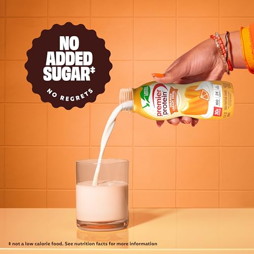 Image of Premier Protein Shake, LIMITED EDITION Orange Cream Swirl, 30g Protein, No Added Sugar, 24 Vitamins & Minerals to Support Immune Health, Gluten-Free, 11.5 fl oz (12 Pack)