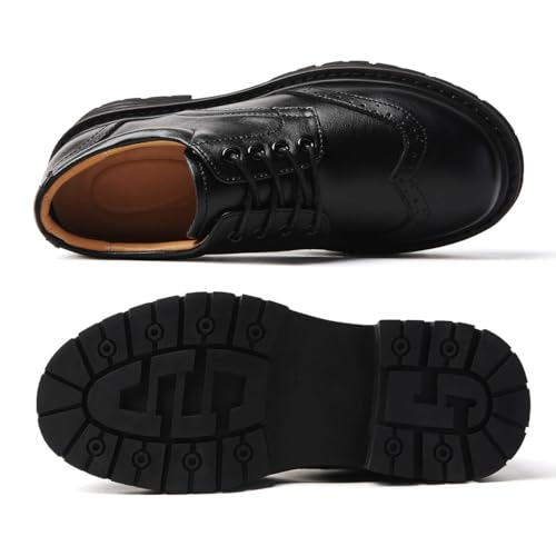 Oxford Shoes for Women Women's Oxford Shoes Platform Classic Lace Up Loafers Comfortable Dress Business Casual Work Office Oxfords Shoe for Ladies - Image 3