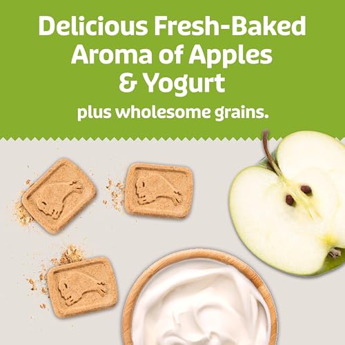 Image of Blue Buffalo Health Bars Crunchy Dog Biscuits, Oven-Baked with Natural Ingredients, Apples & Yogurt, 16-oz Bag, (Pack of 4)