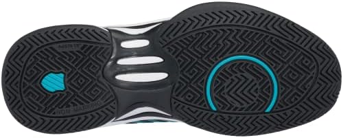 K-Swiss Kid's Hypercourt Express 2 Tennis Shoe, Gray/White/Peacoat, 2.5 M | Image 6