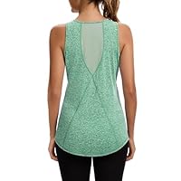 Terecey Tee Shirt Sport Femme - Manches Courtes T-Shirt Maille Respirant Séchage Rapide Haut de Fitness Léger pour Yoga Running Gym