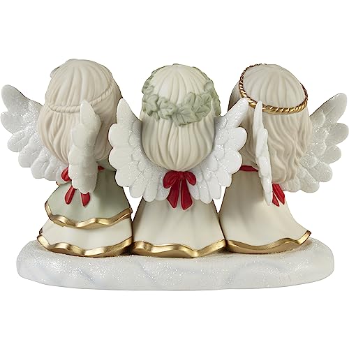 Precious Moments 231035 Christmas Figurine | Joyeux Noel Limited Edition Bisque Porcelain Figurine thumb #3