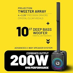 Dolphin Karaoke Bluetooth Party Speaker with 2 Wireless Mics, 10" Woofer — photo 4 of 6