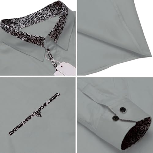 Image of Mens Shirt | Black Cotton Blend Casual | Regular Fit | Full Sleeve | Printed Spread Collar | Solid Plain Style | Summer Office Wear | Stylish Shirt for Men
