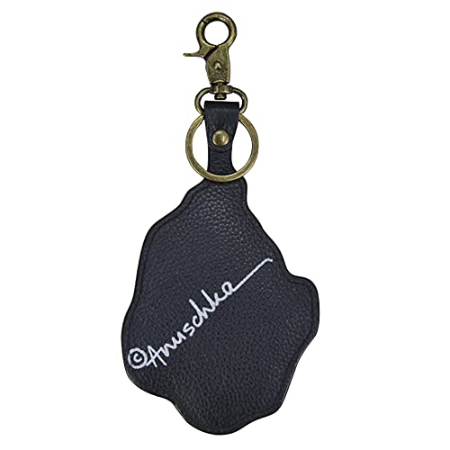 Image of Anuschka Women's Leather Key Charm - Hand-Painted Genuine Leather Charm with Keyring for Easy Attachment - K00