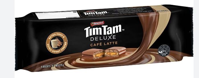 Amazon.com: ARNOTT'S Tim Tam Deluxe Cafe Latte 175g : Grocery