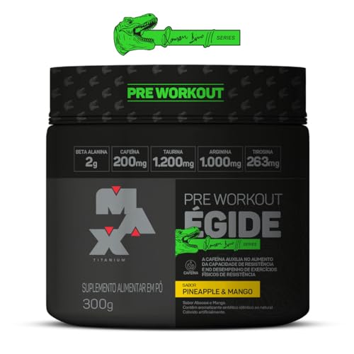 Max Titanium Pré Treino Égide Sabor Abacaxi E Manga Edição Ramon Dino - 300g