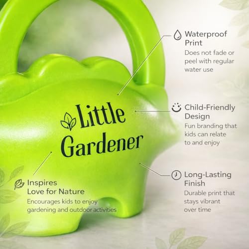 Image of Little Gardener Dinosaur Watering Can for Kids | 1 Litre | Plastic Dinosaur with Moving Eyes | Leak Proof, Lightweight, Easy Grip Watering Can | Kids Return Gifts