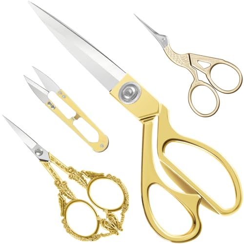 Therwen 4 Pcs Vintage European Embroidery Scissors — Precision Craft