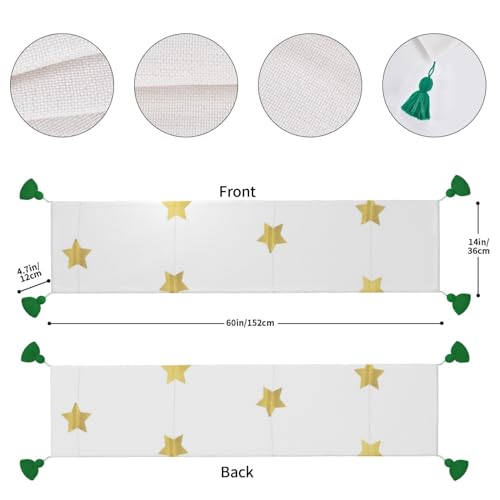 Chemin de table en lin pour sublimer une table sans nappe classique - 5