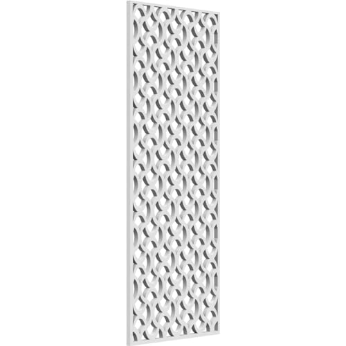 Image of 9 3 /8 inchW x 24 3 /8 inchH x 3 /8 inchT Resort Decorative Fretwork Wall Panels in Architectural Grade PVC