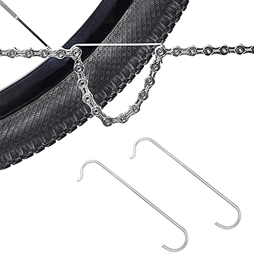 Aleoed 2 Pieces Bike Chain Hook Stainless Steel Connecting Repair Tool For Mountain Road Bicycle Mtb #TOP14