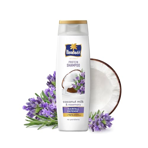 Protein Shampoo with Coconut Milk & Rosemary | Up to 96% Hair Fall Reduction & up to 23X Hair Fall Control | Protein Lock Technology | Paraben free | 