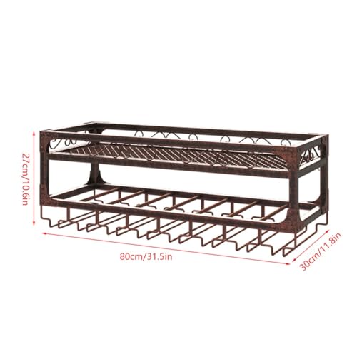 Porte-bouteilles en métal mural pour optimiser le rangement de la maison - 7