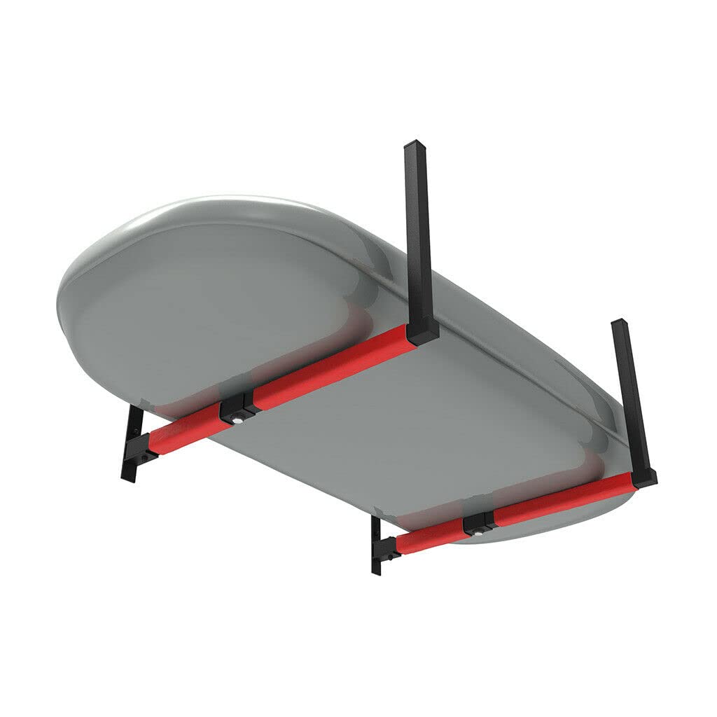 Wandhalterung für Dachbox Skibox verstellbar 33-57cm Stahl Wandhalter für Dachträger, Wandhaken mit Polsterung für Auto-Dachbox bis 40kg, auch für Sportgerät SUP Halter für die Garage