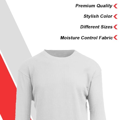 Galaxy by Harvic Mens Crew Neck Thermal Shirt (Multiple Sizes/Colors)3