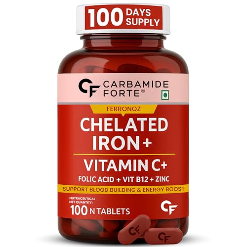 Carbamide Forte Chelated Iron Supplement for Women and Men | Foli...
