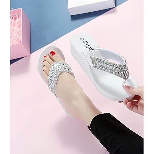 ERLINGO - Infradito da donna con zeppa e strass