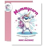 Funny Mom Mothers Birthday Card, Birthday Greeting Cards for Mom Mommy, Envelope and Sticker