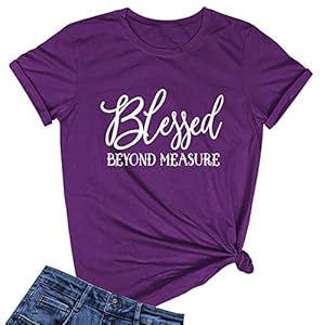 LOOKFACE Women Blessed Beyond Measure Graphic...