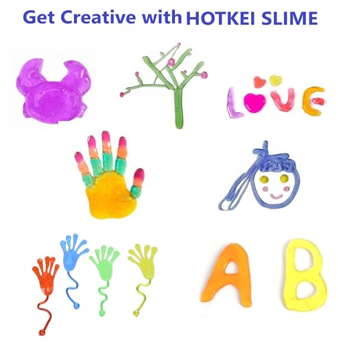 Image of HOTKEI (Make 15+ Slimes) Multicolor Scented DIY Toy Slimy Slime Activator Glue Gel Jelly Putty Making kit Set Toy Birthday Gift for Boys Girls Kids 3 Colored Glue | 1 Activator | Accessories