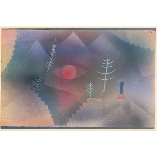 Toile Paul Klee Regard d'un paysage 101x127 cm pour grand mur vide